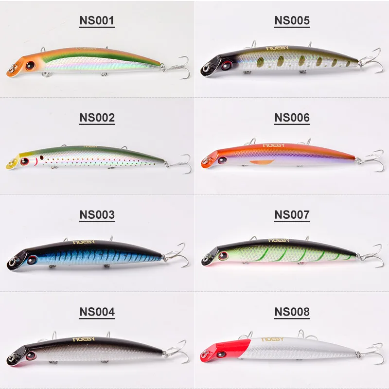 Noeby 3 шт. верхняя вода гольян фотоэлемент 120 мм 150 соленая VMC крючки Джеркбейт окунь