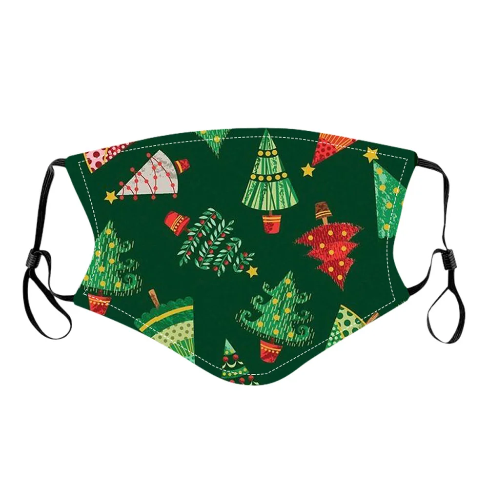 

Mask Activated Carbon Outdoor Mouth Christmas Print Face Mask Protection Mask Halloween Cosplay