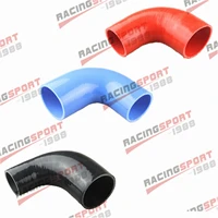 3 layer 4 inch to 3 inch id 90 degree blackredblue turbo silicone hose coupler pipe