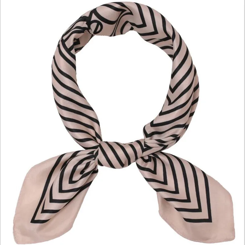 

Square Silk Scarf Women Fashion Print Small Neck Scarfs Office Lady Hair Band Foulard Hand Kerchief Female Bandana Shawl 2020