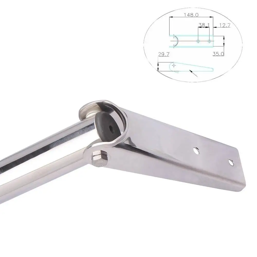 3 ступенчатая 316 морская лестница из нержавеющей стали для яхты телескопическая