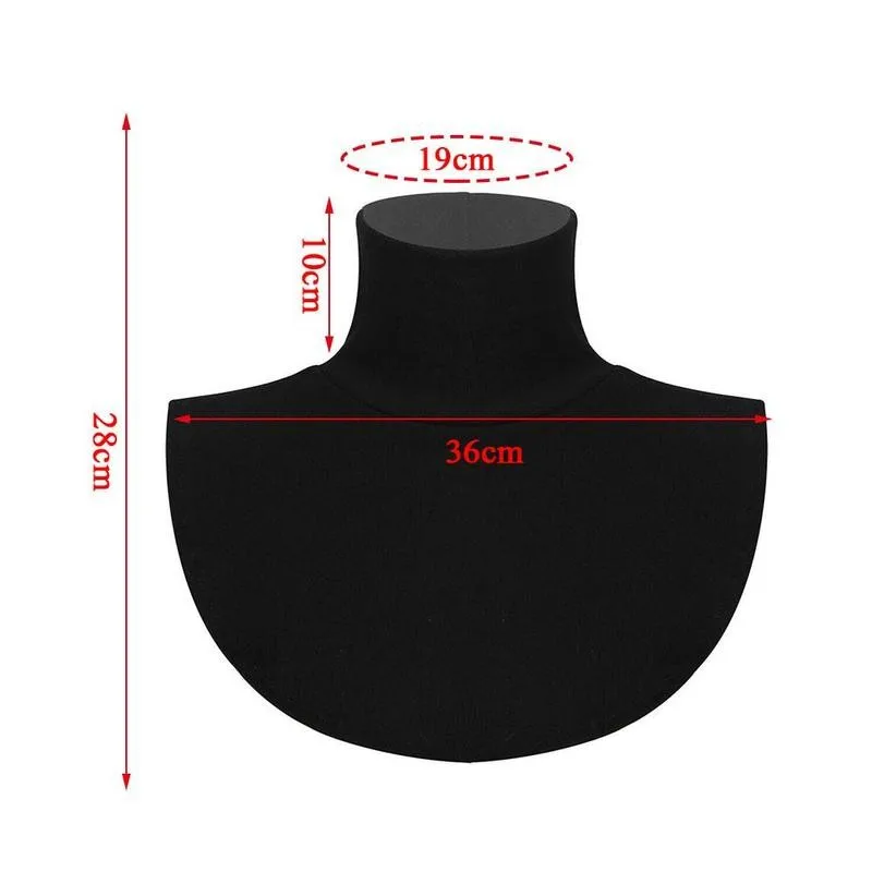 

1 Pcs Fake Collar Blouse Sweater Ol Detachable Shirt False Decoration Collar Lapel Collars Women Clothes Collar 28cm Top B5J7