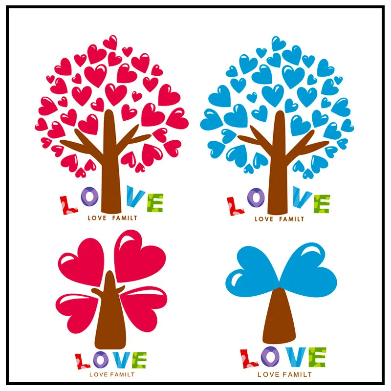 Нашивки ZOTOONE с надписью Love Trees для пар наклейки одежды мальчиков и девочек детские