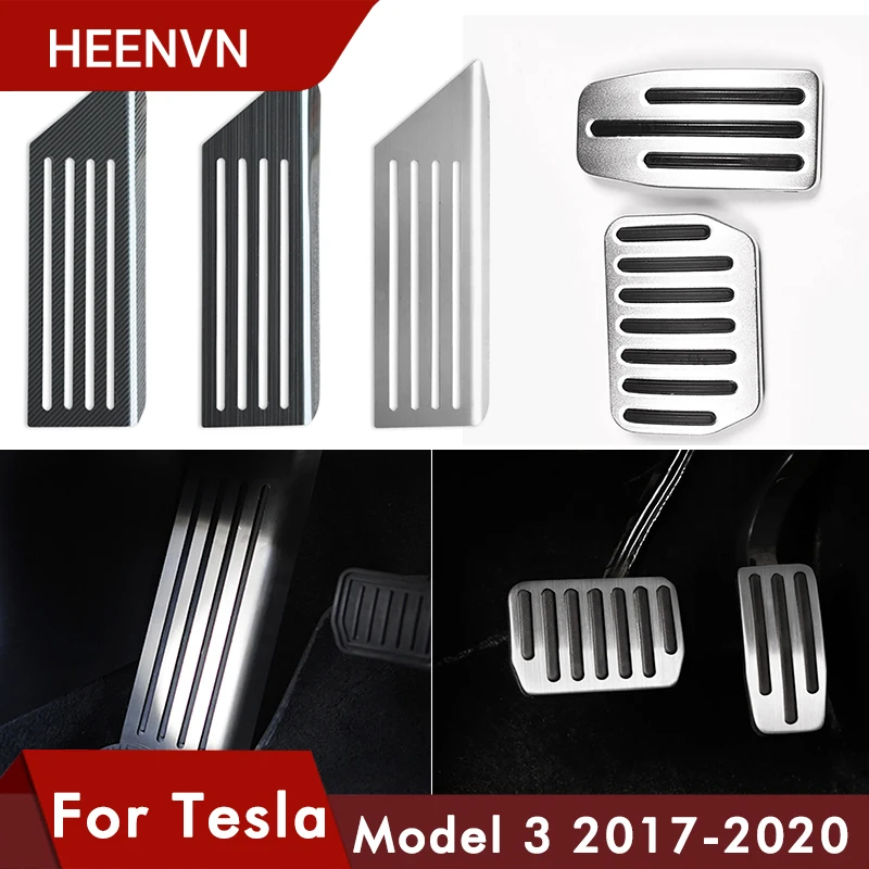 Heenvn 2021 модель 3 ножная педаль для автомобиля накладки тормозных колодок Tesla Model