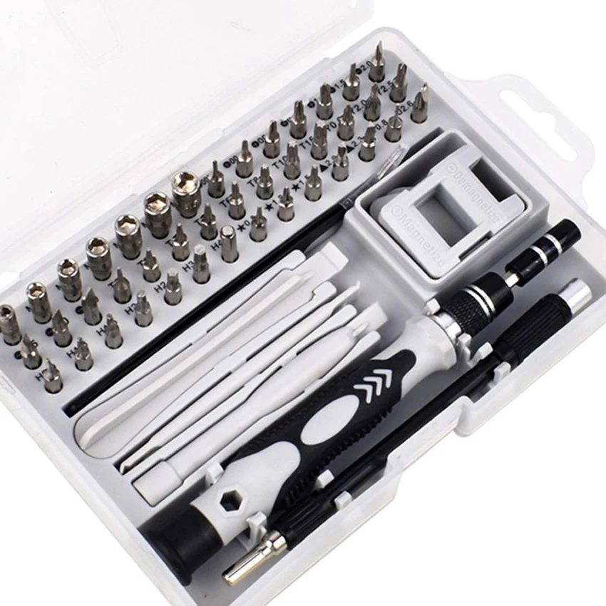 

52 in 1 Precision Screwdriver Set Professional Electronics Repair Tool Kit for Repair Cell Phone, Pad, Watch, Tablet, PC