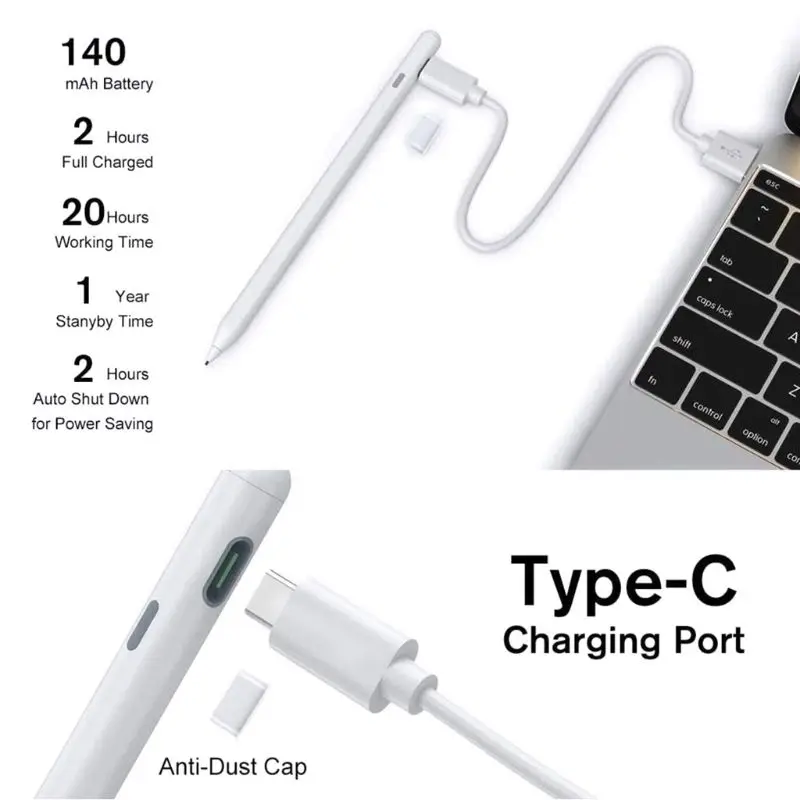 Стилус с тонким наконечником активный стилус защитой от ладони без царапин для