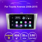 Автомагнитола для Toyota Avensis 3, 2008, 2009, 2010, 2011, 2012, 2013, 2014, 2015, Android 11, Carplay, автомагнитола, мультимедиа, BT, SWC