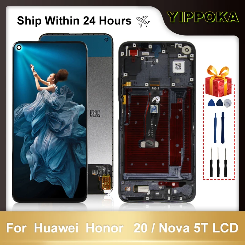 ЖК-дисплей 6 26 дюйма для Huawei Honor 20 сенсорный экран с дигитайзером YAL-L21 YAL-L61A Nova 5T