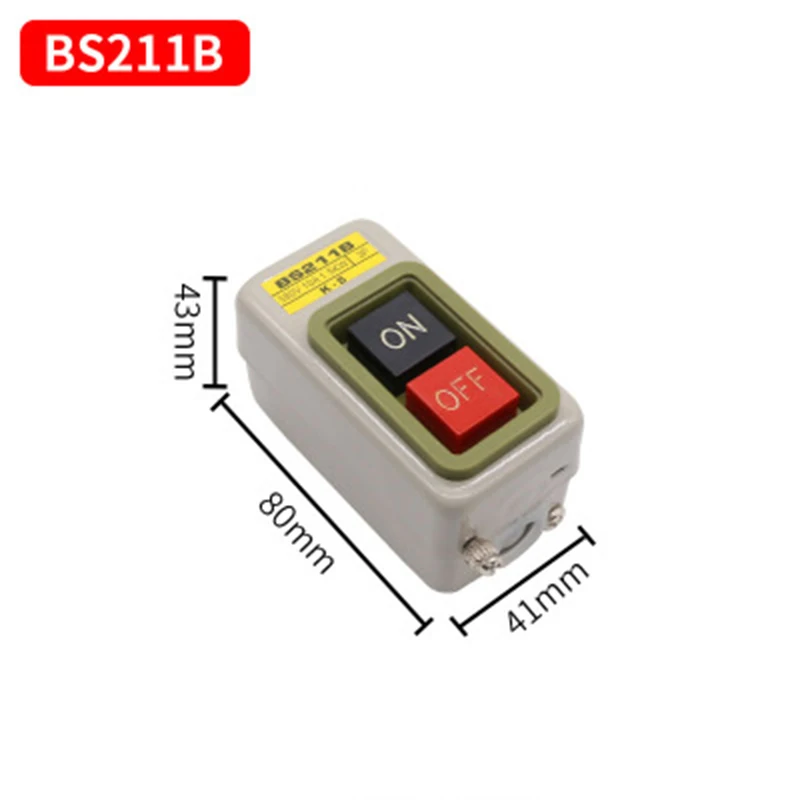 Новый BS211B BS216B BS230B 3 фазы включения/выключения кнопка переключатель three-phase3P 380 В