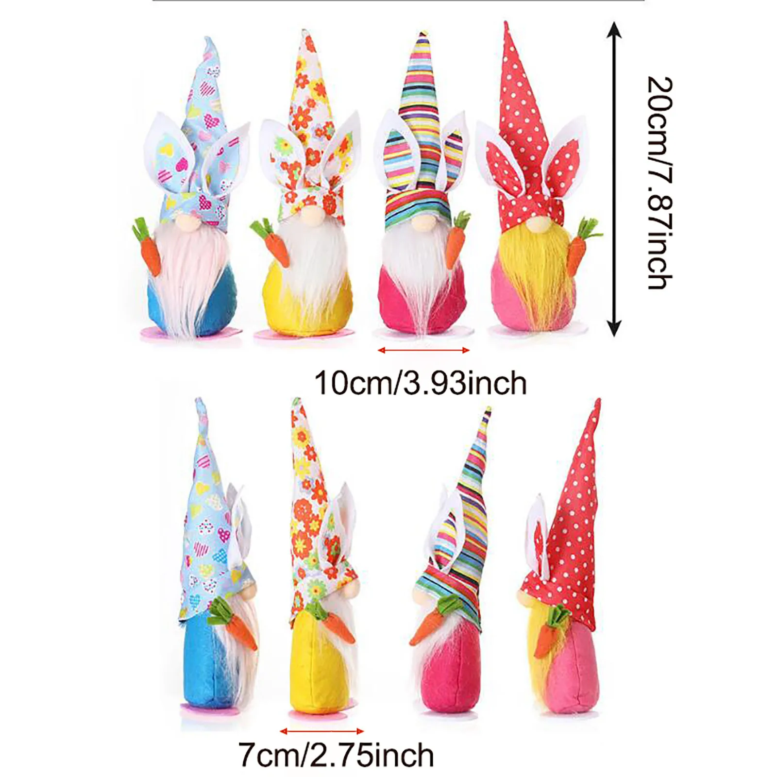 Праздничный Безликий гном красочный шар украшение плюшевые искусственные