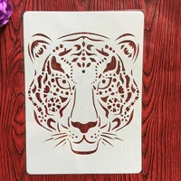 a4 29 21cm creative animal tiger diy stencil wall painting scrapbook coloring photo album decorative paper card template