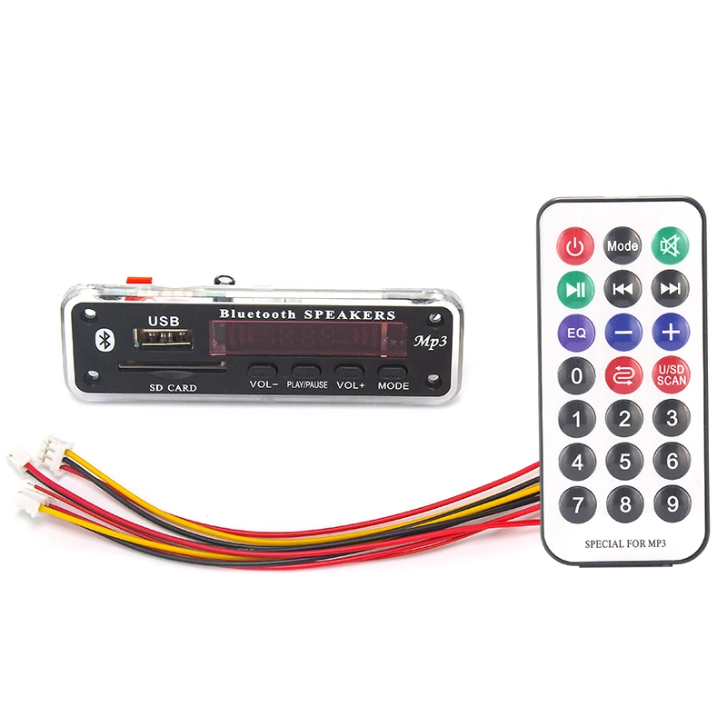 BT TF USB FM Aux Радио MP3 плеер встроенный Автомобильный USB Bluetooth Hands-free MP3 декодер плата модуль аудио переоборудование - Цвет: 5V