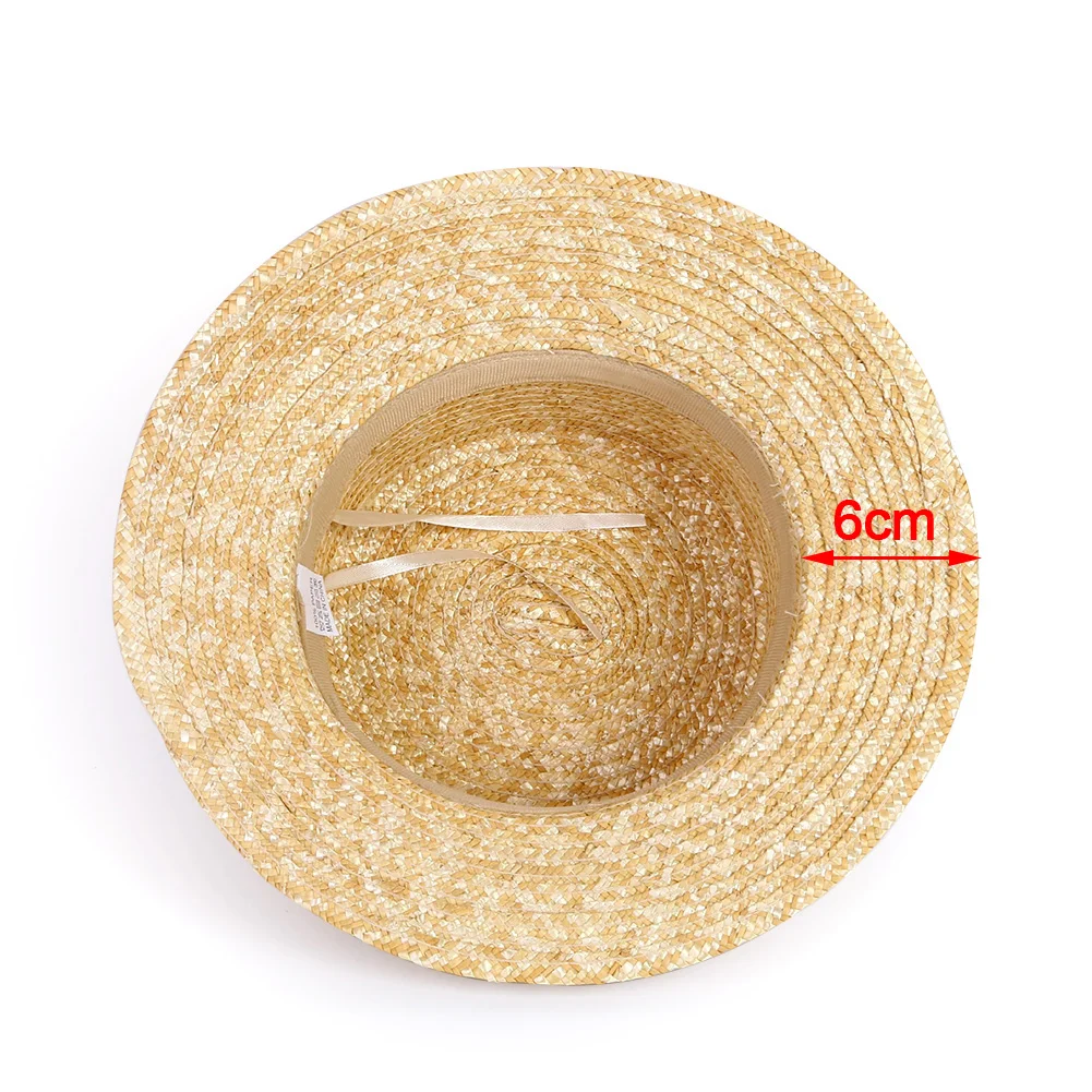

Adult Holiday Beach Fashion Casual Sailor Unisex Sunproof Boater Wide Brim Straw Hat UV Protection Travel Summer