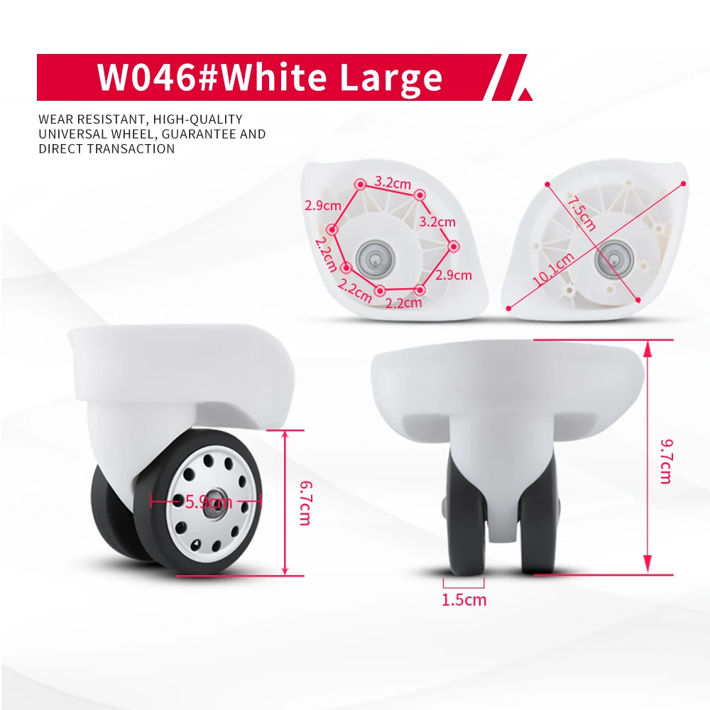 DILONG ITO  Luggage Wheels Accessories Universal Wheel Trolley Case Repair Travel Password Box Wheel Replacement Caster