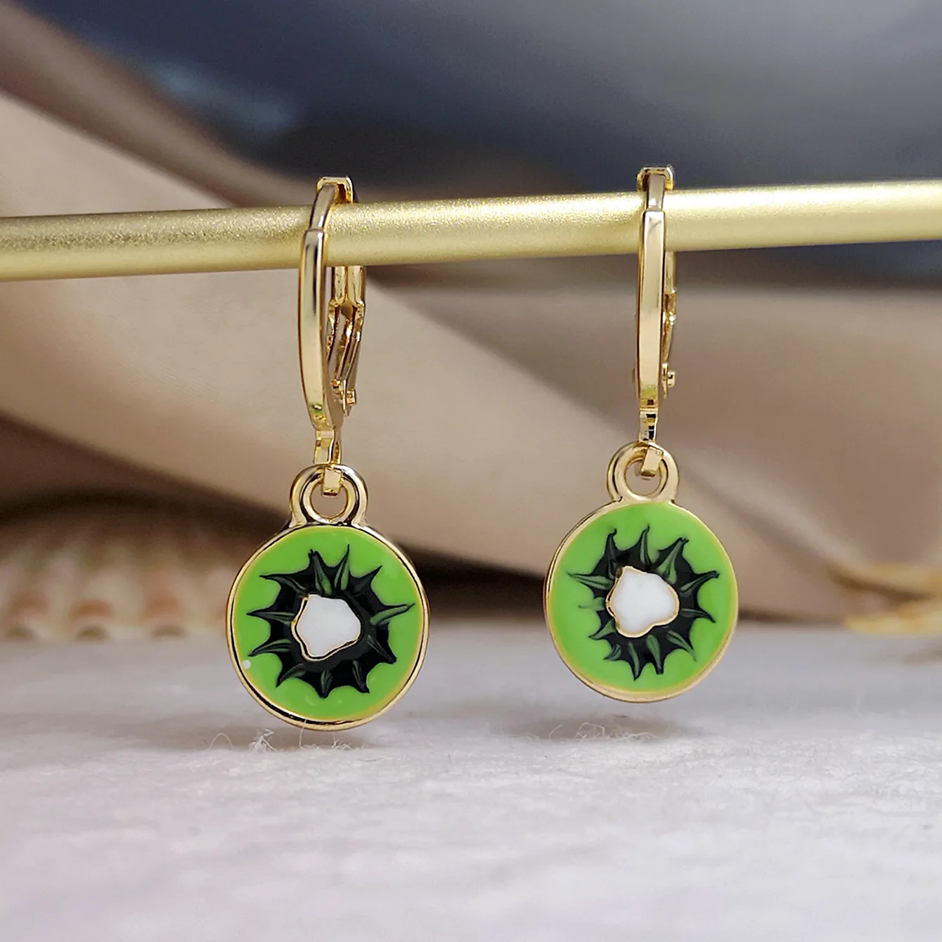 

Fashion Fresh Color Fruit Earrings Jewelry Korean Popular Personality Creative Papaya Earrings Holiday Gift Girls Accessories