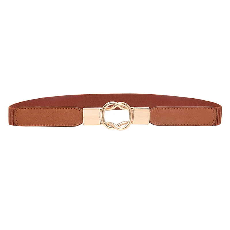 Ремень женский из экокожи модный универсальный эластичный плотный пояс в стиле