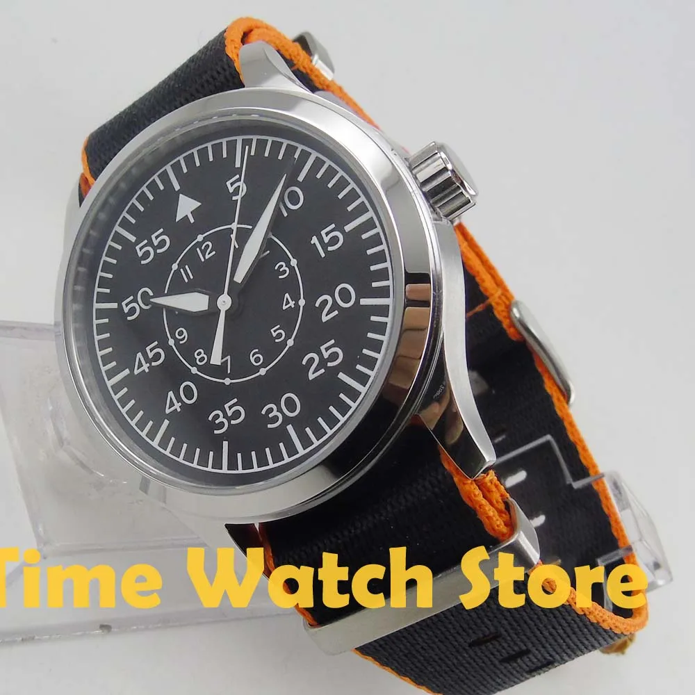 Часы мужские наручные с автоподзаводом 42 мм нейлоновый ремешок | Наручные часы