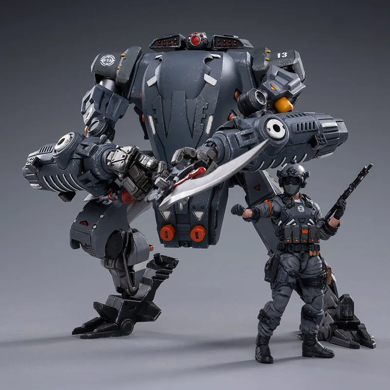 

JOYTOY 1/18 North 02 Firehammer Assault Mech Model with Soldier Action Figure for Collection In Stock