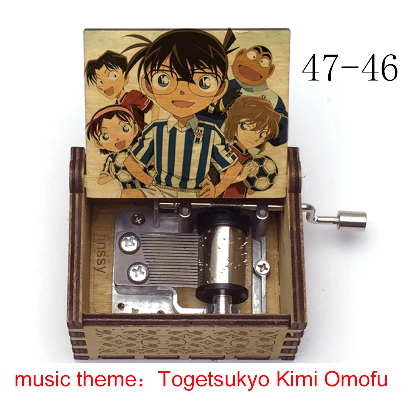 Музыкальная шкатулка с изображением детектива Конана музыкальная для фанатов