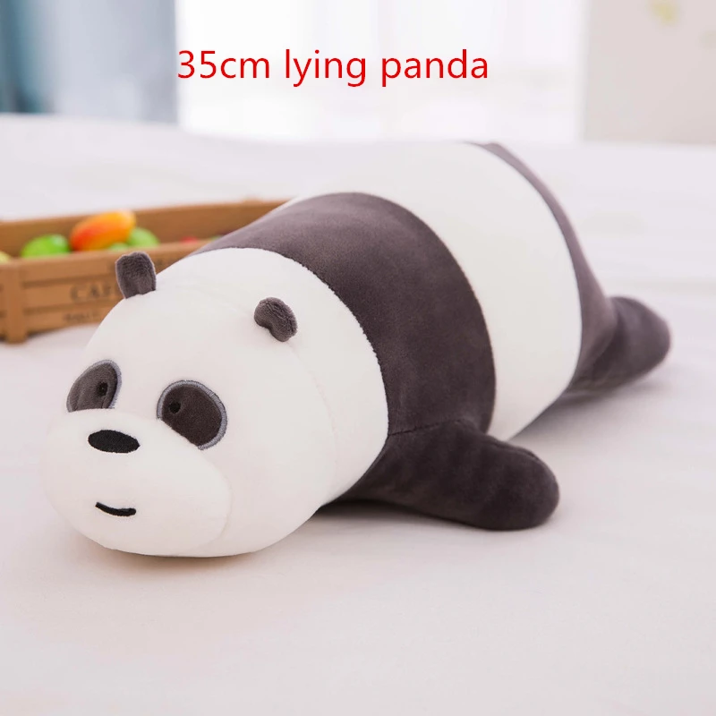 Panda 35cmI Каваи Мы Голые Медведи Плюшевые игрушки мультфильм медведь фаршированный гризли серый белый медведь панда кукла Дети любят подарок на день рождения - Цвет: Panda 35cmI