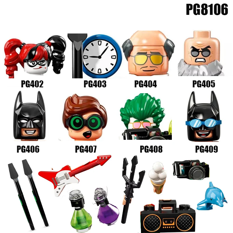 

Heroes Quinn Hugo Strange Mermaid Tail Bricks Building Blocks Education Toys for Children PG8106