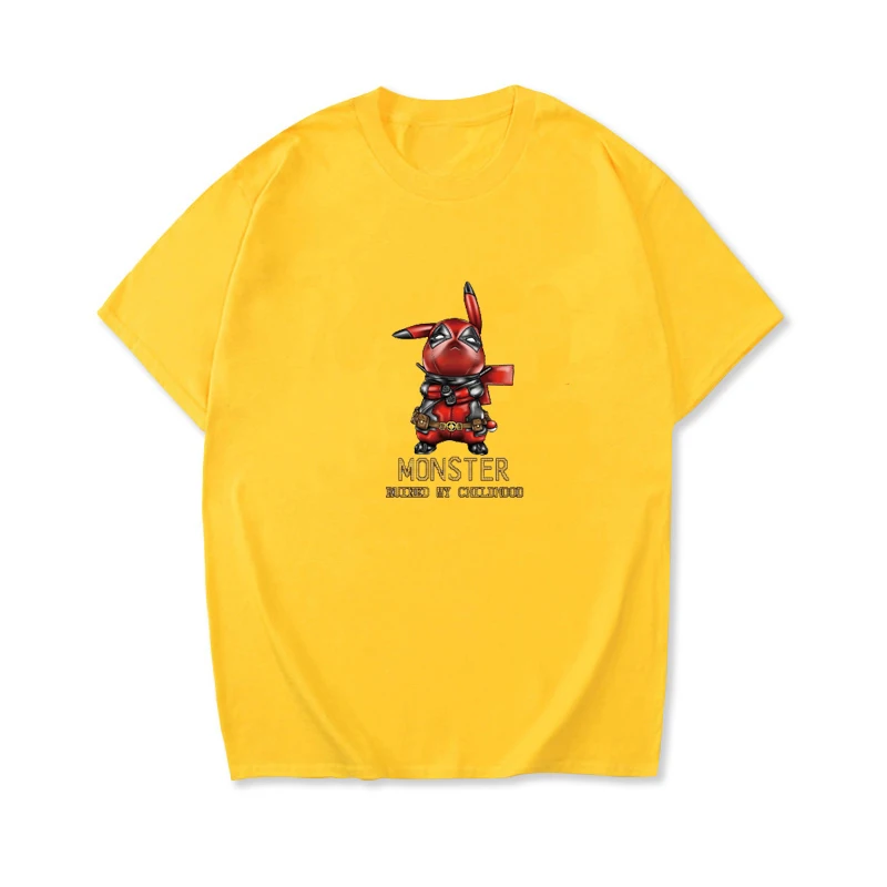 

100% Cotton 7-Color Summer Women's T-Shirt Anime Print Top Harajuku Casual Short Sleeve Oversized Tshirt S-3XL