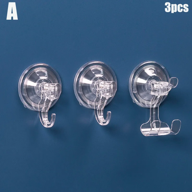 

Hot 3pcs/set Shower Suction Hooks Removable Reusable Waterproof Vacuum Suction Cup Hook Holder FQ-ing