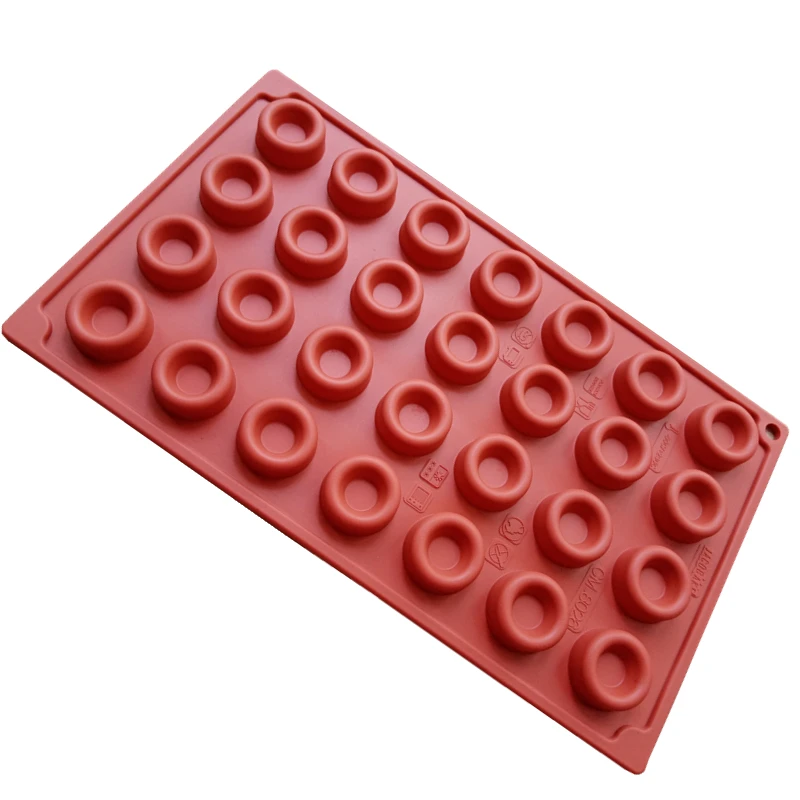 Силиконовая форма для мини-пончиков с антипригарным покрытием