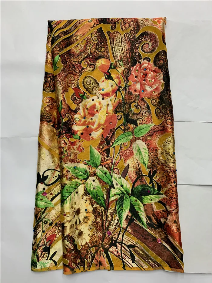 Новый дизайн африканская шелковая ткань 2020 горячая Распродажа Женская последняя