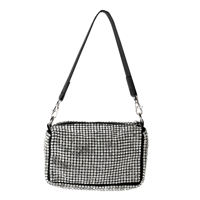 

Luxury Women Bags 2020 Bling Diamond Hand Bag Women Small Clutches Trendy Leather Shoulder Bags Female Crossbody Hand Purse