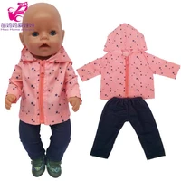 43cm new born baby doll sun protection clothes for baby doll clothes 18 inch american og girl doll jacket