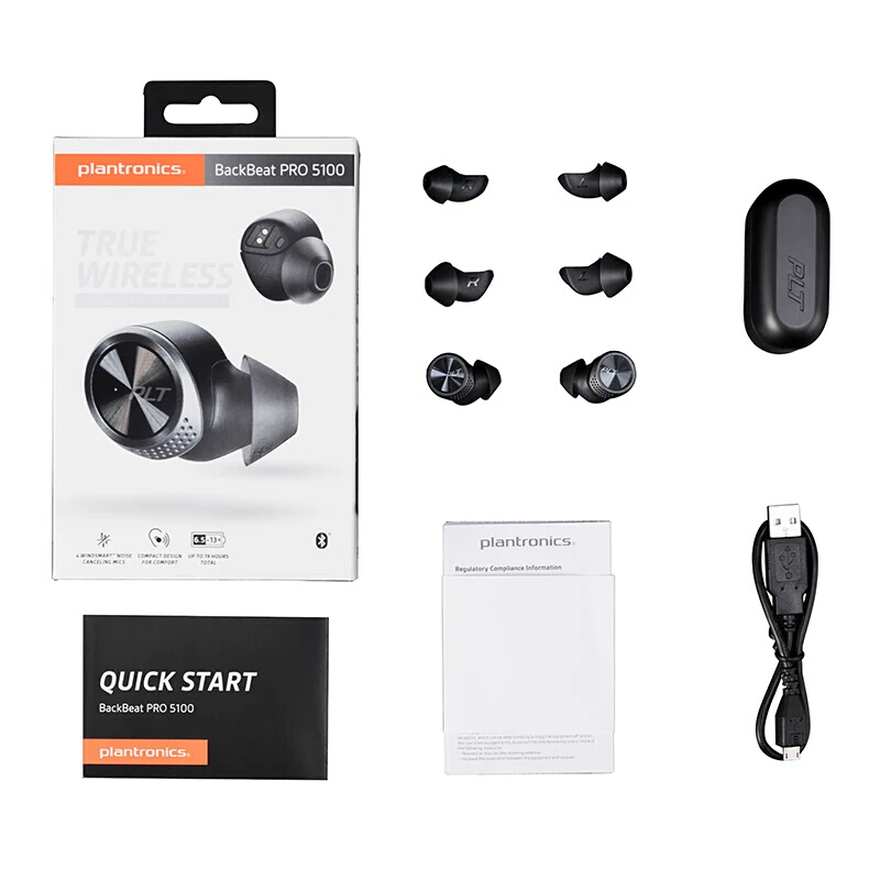 PLANTRONICS BACKBEAT PRO 5100 настоящие Беспроводные наушники с IPX4 водостойкие Bluetooth 5 0 BackBeat App