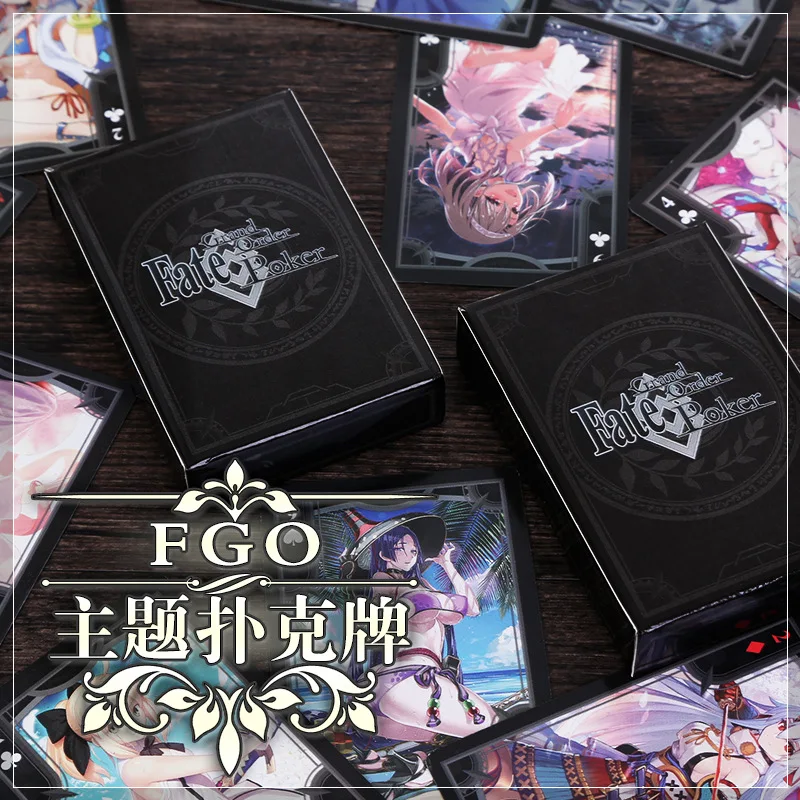 FGO аниме Fate Grand заказ игральные карты для покера манга 57 мм * 87 косплей реквизит