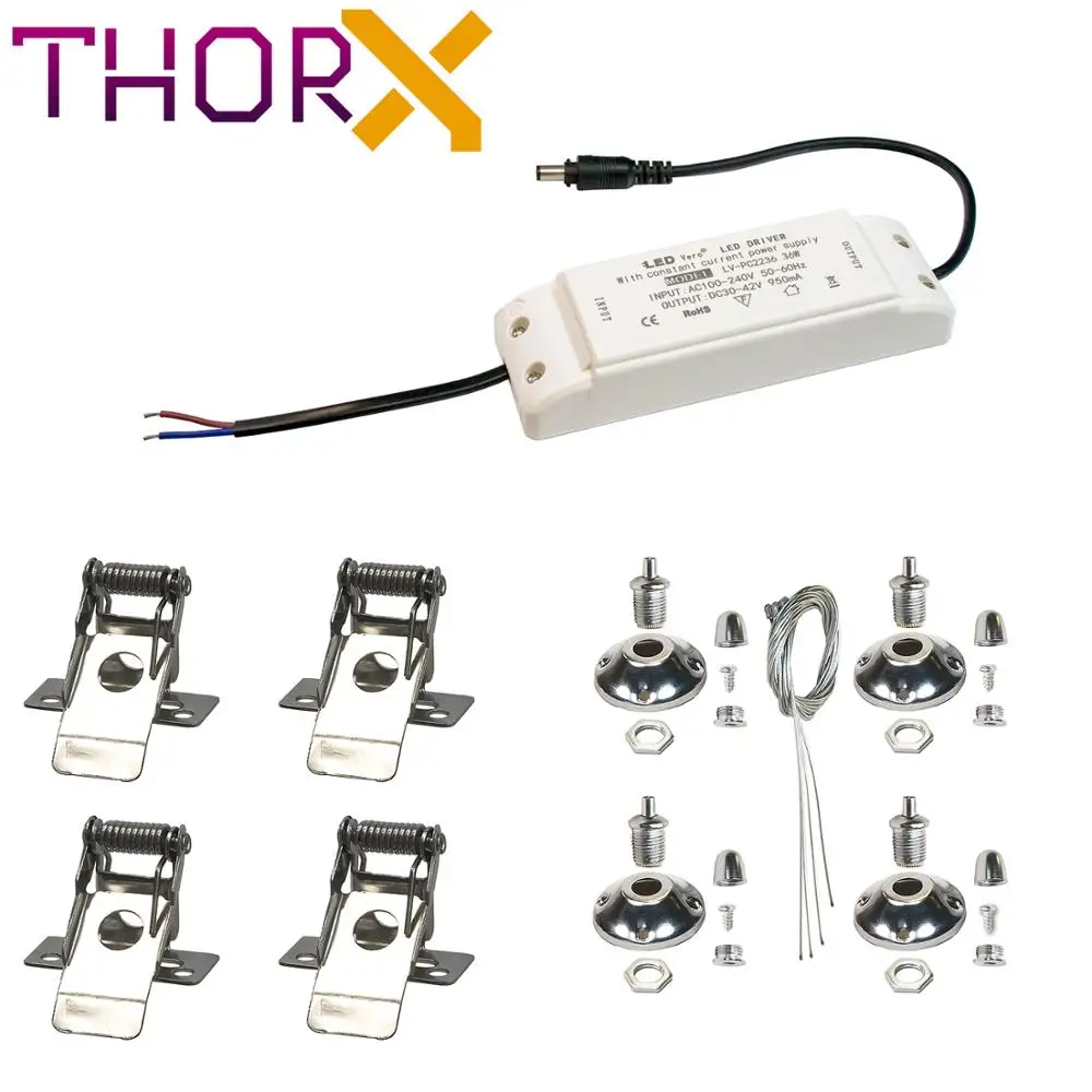 Ультратонкая светодиодная панель ThorX 60x30 см 20 Вт 1600 лм потолочный светильник с