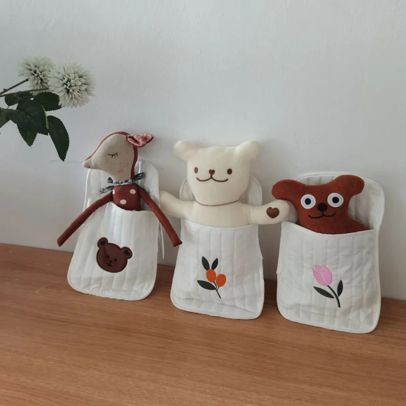 INS детская кроватка с подвесным карманом из хлопка для детской кроватки|Сумки