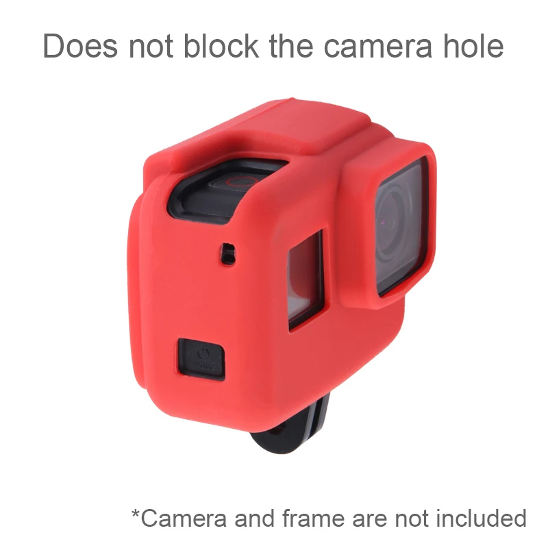Аксессуары для GoPro цветной мягкий силиконовый защитный чехол с рамкой Go Pro Hero 6 5 7