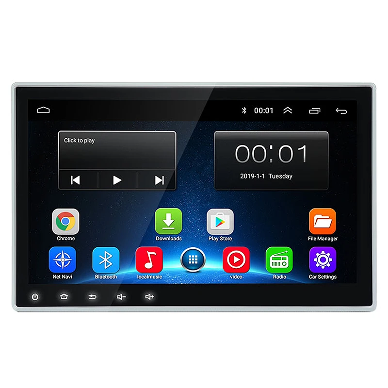Android 8.1 Car Player 10 Inch 1 Din 1G+16G Universal GPS Navigation Stereo Radio Wifi BT DVR Mirror Link | Автомобили и