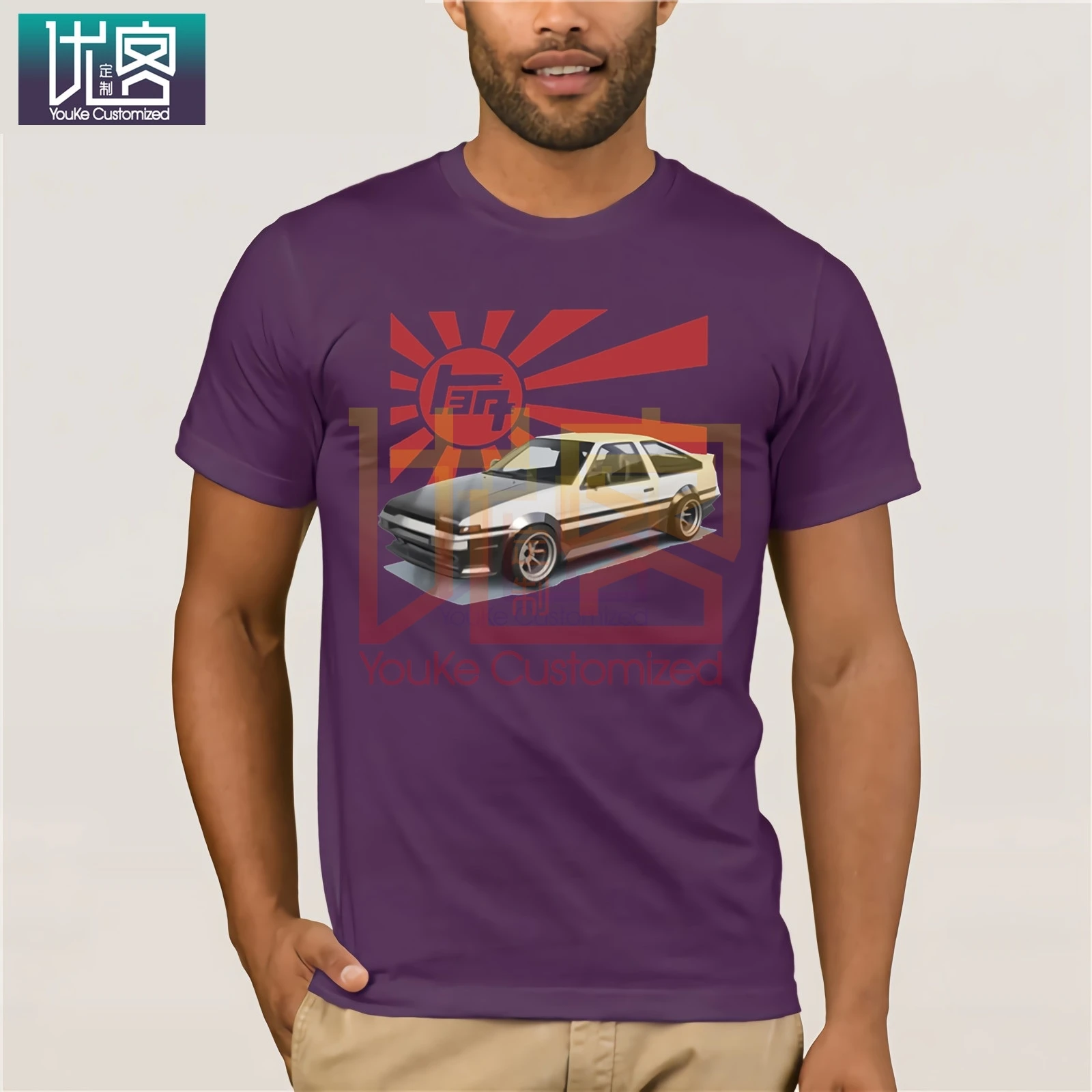 Новая модная крутая футболка для японских поклонников автомобилей Ae86 Corolla Levin