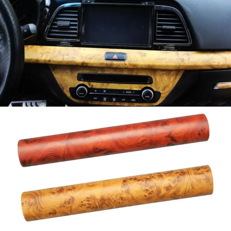 Автомобильные наклейки пленка из древесины легко моется глянцевая сделай сам