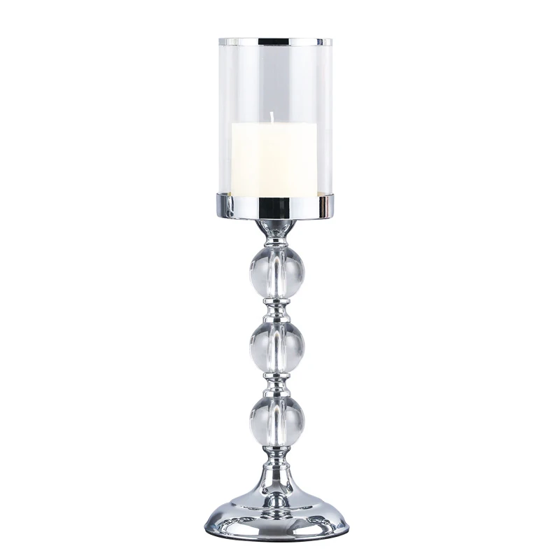 

Новые металлические хрустальные подсвечники для кофейного обеденного стола для свадьбы, Рождества, Хэллоуина, вечеринки, украшения для дом...