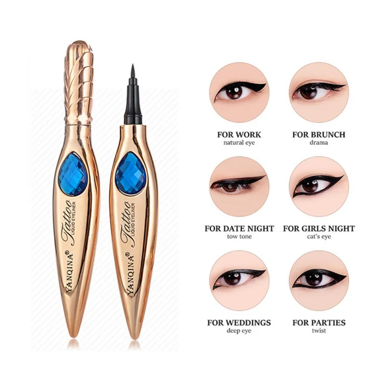 Новинка подводка для глаз в форме пера водостойкая стойкая жидкая устойчивая к
