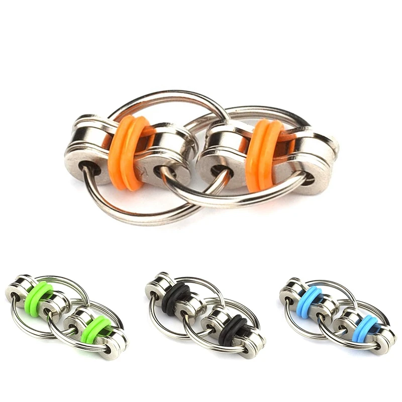 

Декомпрессионная цепочка-игрушка, металлическая цепочка для велосипеда, брелок-игрушка подходит для взрослых и детей, цепочка для декомпре...