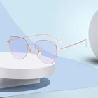 Чистые женские очки с полным ободком, очки с защитой от синего излучения, унисекс зеркальные полигональные очки