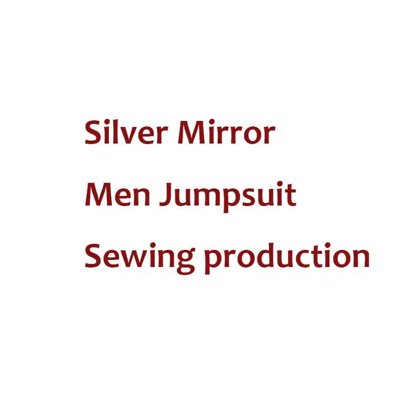 Silver Jumpsuit Sew Новинка, зеркальный сценический костюм Silve для женщин и мужчин, танцевальный костюм для бара, ГОГО, вечерние зеркальные платья, платье для ночного клуба, комбинезон, одежда для диджея - Цвет: Silver Jumpsuit Sew