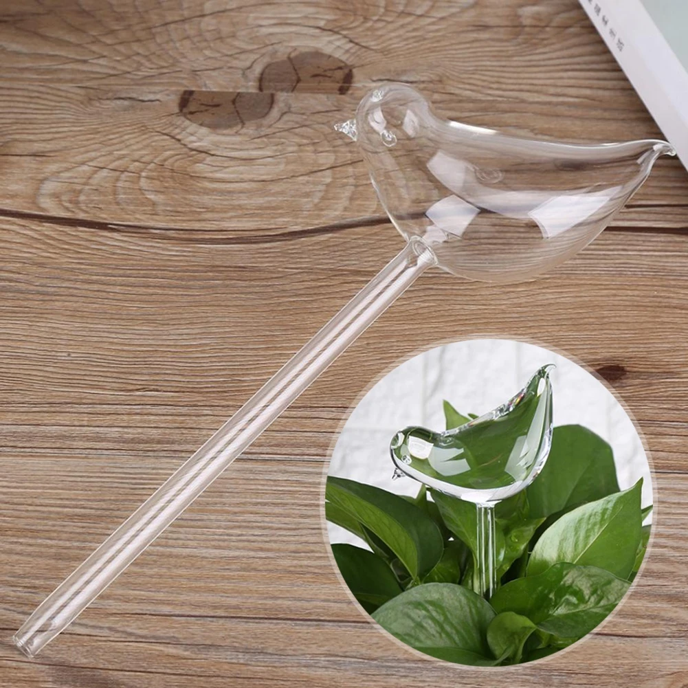 

Creative Glass Bird shape Watering Container No power required Automatic watering Potted plants/flower garden watering tools