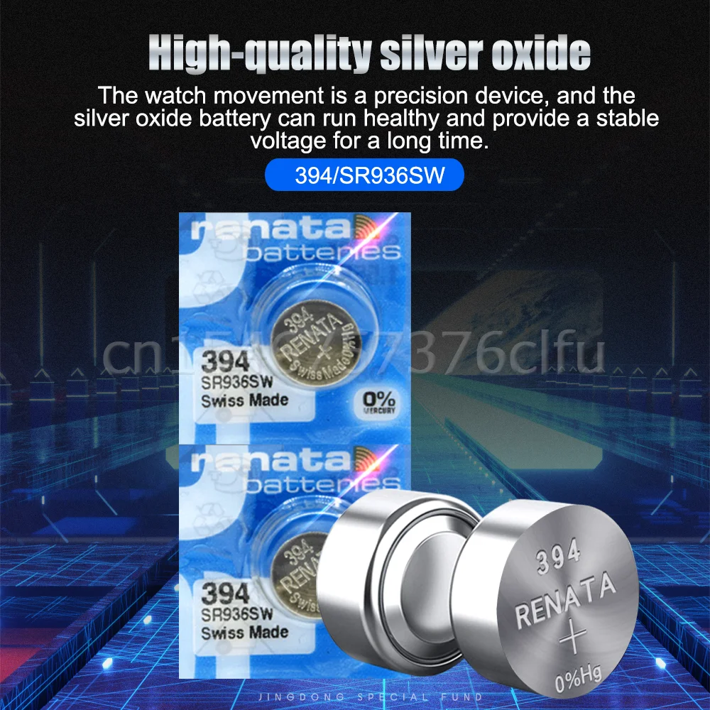 2PCS Renata 394 SR936SW AG9 LR936 1.55V Silver Oxide Toys Scale Watch Battery EE6210 194 LR45 Button Coin Cell MADE IN Swiss | Электроника