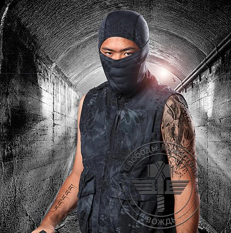 Многофункциональная маска с капюшоном IDOGEAR быстросохнущая пейнтбольная шарф