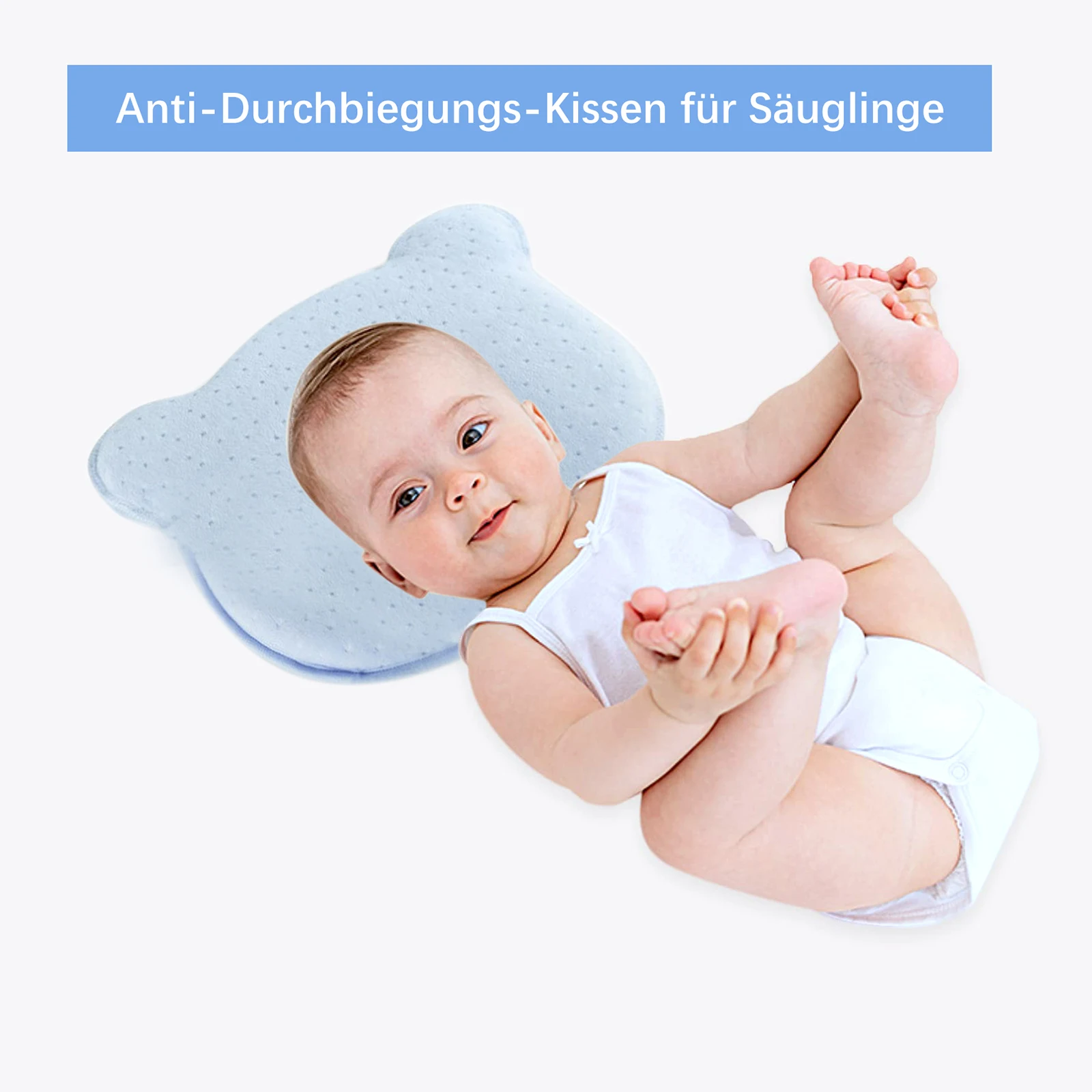 

Подушка 3D для формирования головы новорожденного ребенка, специальная дышащая подушка из пены с эффектом памяти для новорожденного, лучший...