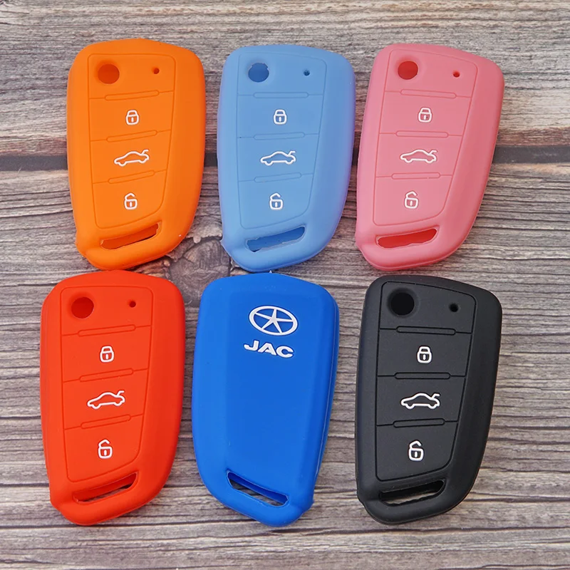 Силиконовый автомобильный чехол для брелка с ключом набор защиты кожи JAC S2 S3 S4 S5 S7