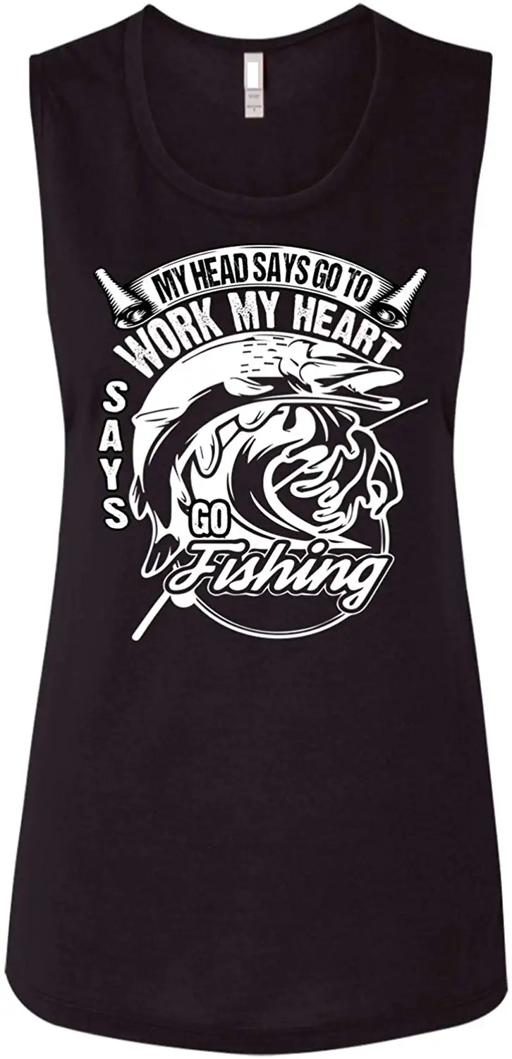 TSDFC майка с надписью My Heart Flowy Muscle футболка Go to Work| |